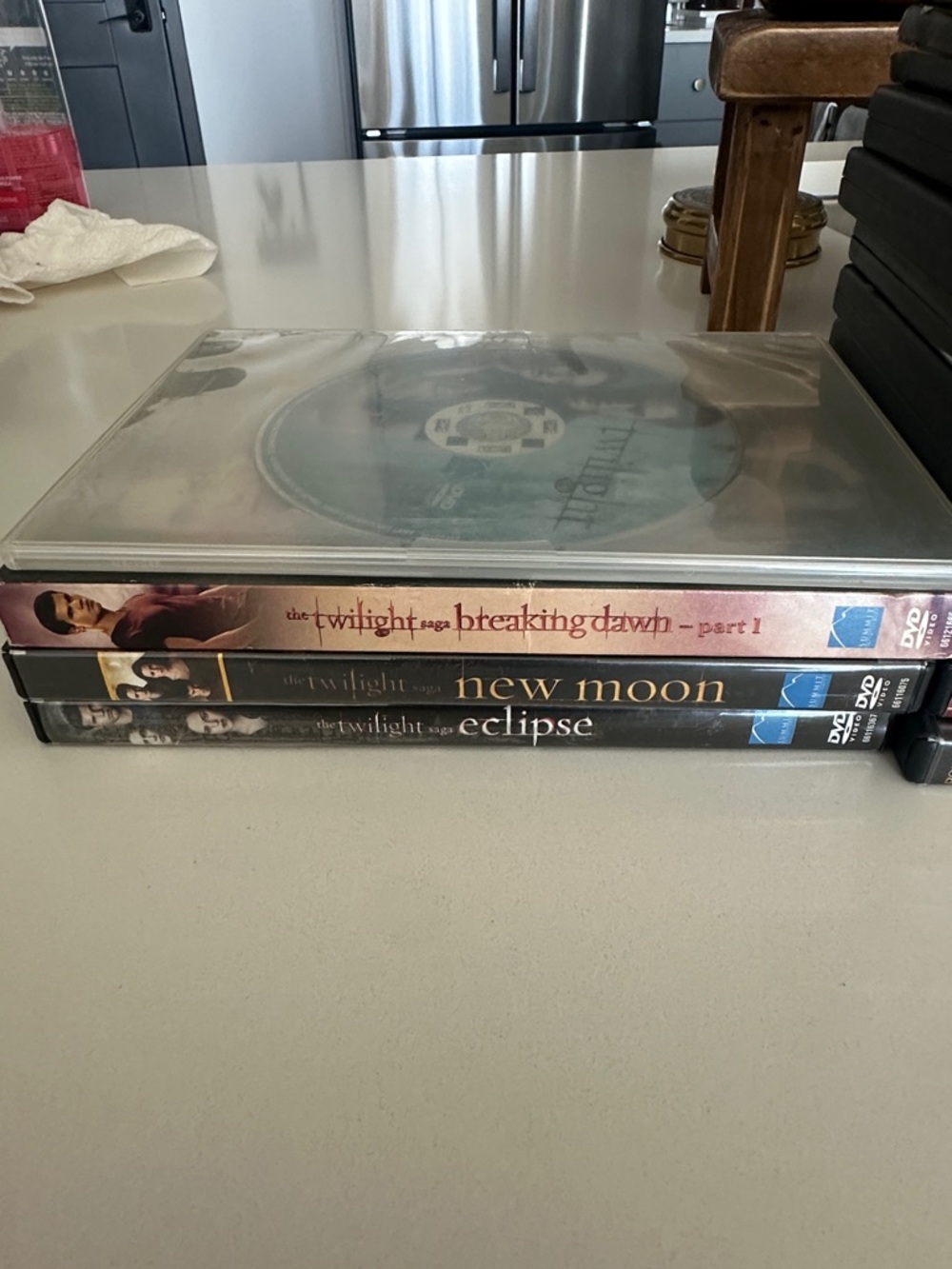 Twilight Saga DVD Box Set - Breaking Dawn, New Moon, Eclipse - Black